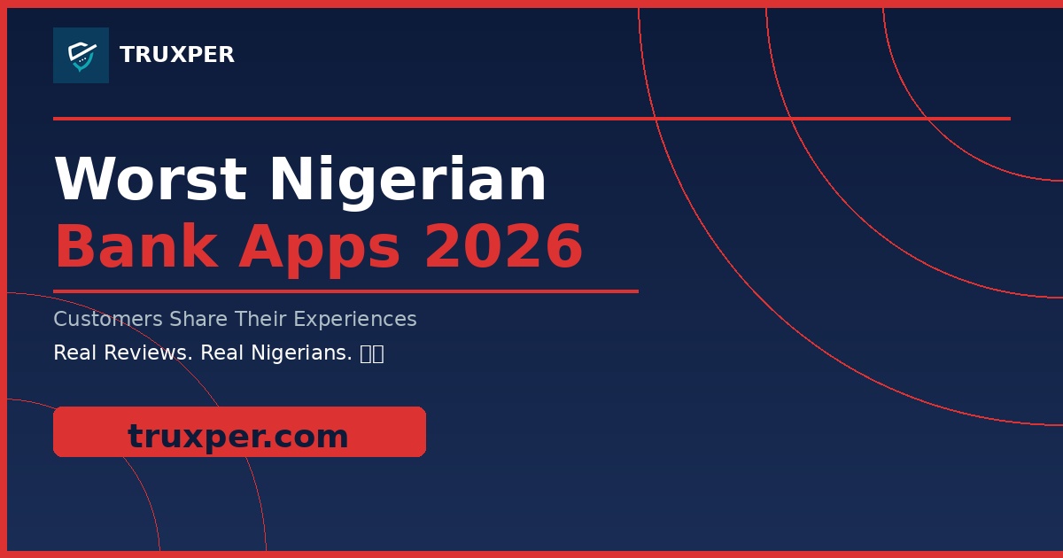 Which Nigerian Bank App Is The Worst In 2026? Customers Share Their Experiences