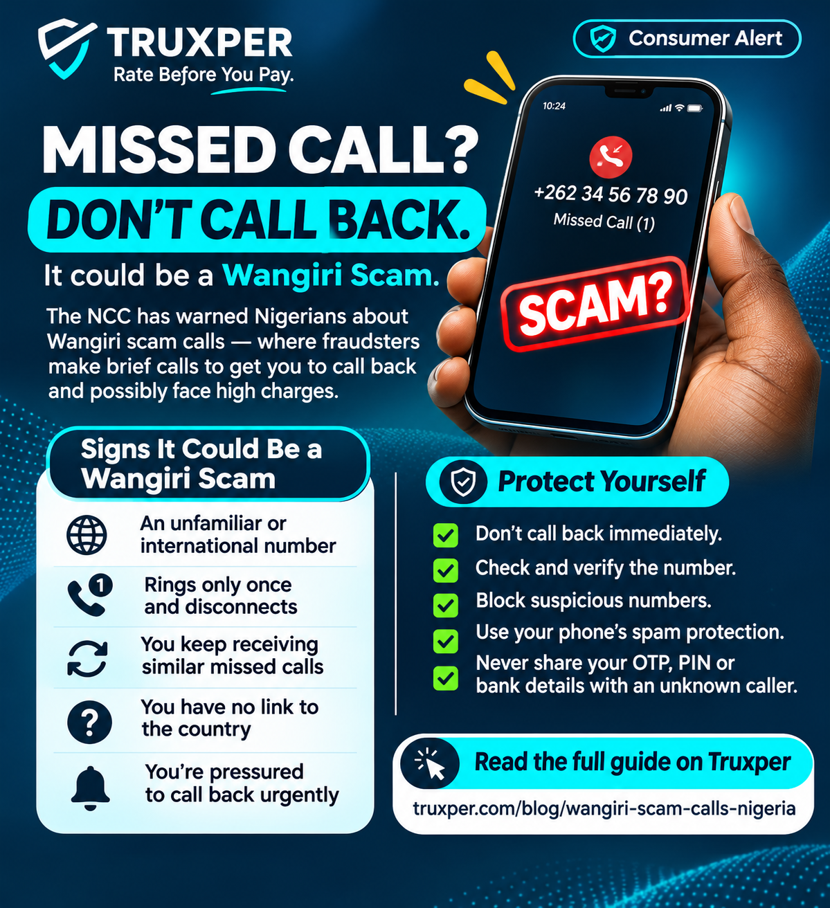Wangiri Scam Calls in Nigeria: Why You Should Never Call Back That Missed Call